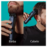 Aparador de Barba Braun All-in-One Serie 7 MGK7410 - Preto Azul