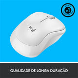 Rato Wireless Logitech M220 - Branco