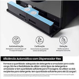 Máquina de Lavar e Secar Roupa Samsung WD18DB8995BZT2 | 18/11 Kg | AI |1000 RPM | A | Look Inox
