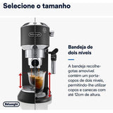Máquina de Café Manual DeLonghi Dedica Style Ec685.Bk - Preto - Outlet - Grade A