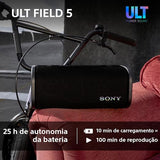 Coluna Portátil Bluetooth Sony Field 5 SRS-ULT50B - Preto