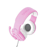 Auscultadores Trust Gaming GXT 411 Radius Rosa / Branco