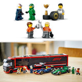 LEGO City 60445 -  Camião com Carros de Fórmula 1® RB20 e AMR24