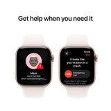 Apple Watch Series 10 GPS 42mm - Alumínio Rosa Dourado | Bracelete Desportiva Rosa Leve - M/L