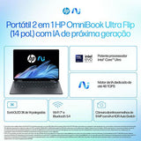 Computador Portátil HP OmniBook Ultra Flip 14-fh0007np | OLED 14 | Intel® Core™ Ultra 9 288V | 32GB | 2TB SSD