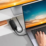 Carregador Baseus Gan5 Pro 2 x USB- C+ USB+ HDMI + Cabo USB-C 67W - Preto