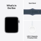 Apple Watch SE GPS 40mm - Alumínio Prateado | Bracelete Desportiva Azul trovoada - M/L