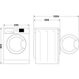 Máquina de Lavar Roupa Whirlpool W8 89AD SILENCE SPT | 8 Kg | 1400 RPM | A | Branca