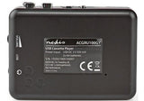 Leitor + Conversor Cassetes Nedis ACGRU100G - Cinzento