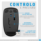 Rato Wireless HP X200 - Preto