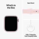 Apple Watch Series 9 GPS 41mm - Alumínio Rosa | Bracelete Desportiva Rosa Claro - M/L