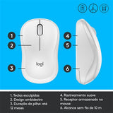 Rato Wireless Logitech M220 - Branco