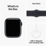 Apple Watch Series 9 GPS 41mm - Alumínio Meia-noite | Bracelete Desportiva Meia-noite - M/L