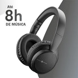 Auscultadores Bluetooth Music Sound Boost - Preto