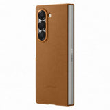Capa Samsung em pele para Galaxy Z Fold6 - Castanha