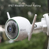 Câmara de Segurança de Exterior Inteligente Wi-Fi EZVIZ C3N Wi-Fi com Visão Noturna - FHD 1080p