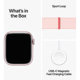 Apple Watch Series 9 GPS 41mm - Cellular - Alumínio Rosa | Bracelete Loop Rosa
