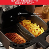 Air Fryer Moulinex Easy Fry & Grill XXL 2 em 1 EZ801D10 - Inox