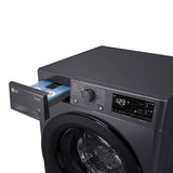 Máquina Lavar Roupa LG F4WR359S6M Preto Cinza 9Kg 1400Rpm A