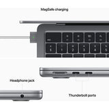 MacBook Air 13'' | 2022 | M2 | 8GB | 256GB SSD | GPU 8-core | Cinzento Sideral