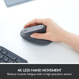 Rato Wireless Logitech MX Vertical Advanced Ergonimic Preto