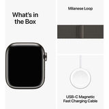 Apple Watch Series 9 GPS 41mm - Cellular - Aço Inoxidável Grafite | Bracelete Milanese Grafite