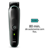 Aparador de Barba Braun All In One Serie 3 MGK3441 - Preto