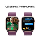 Apple Watch Series 10 GPS 42 mm | Alumínio Rosa Dourado | Bracelete Loop Desportiva Ameixa