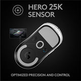 Rato Wireless Logitech Pro X Superlight - Branco