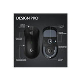 Rato Gaming Wireless Logitech Pro X Superlight 2 Lightspeed - Preto