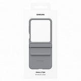 Capa Samsung em Pele para Galaxy ZFlip 6 - Cinza