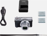 Máquina Fotográfica Compacta Canon PowerShot G7 X Mark III - Kit Bateria - Prateado