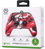 Comando Xbox PowerA com fios Enhanced - Red Camo