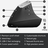 Rato Wireless Logitech MX Vertical Advanced Ergonimic Preto