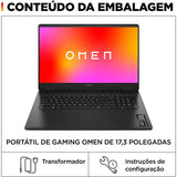 Computador Portátil Gaming Omen by HP 17-db0020np | 17,3'' | GeForce RTX 4060 | AMD Ryzen™ 9 8945HS | 32GB | 1TB SSD