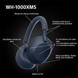 Auscultadores Noise Cancelling Bluetooth Sony WH-1000XM5L - Azul