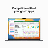 MacBook Air 15'' | 2023 | M2 | 8GB | 256GB SSD | GPU 10-Core | Cinzento Sideral