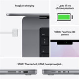 Apple MacBook Pro Cinzento Sideral Z15G - Portátil 14 M1 PRO 8 Core 16GB 512GB SSD