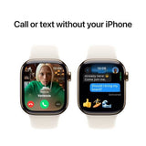 Apple Watch Series 10 GPS 42mm - Cellular - Titânio Dourado | Bracelete Desportiva Luz das Estrelas - M/L