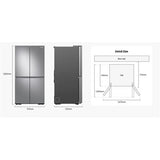 Frigorífico Americano Samsung RF65A967FSL/ES | 182,5x91,2x72,3 cm | 647 L | Inox