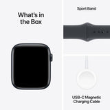 Apple Watch SE 2024 GPS 44mm - Alumínio Meia-noite | Bracelete Desportiva Meia-noite - S/M