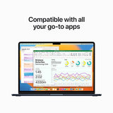 MacBook Air 15'' | 2023 | M2 | 8GB | 512GB SSD | GPU 10-Core | Meia-Noite