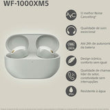 Auriculares True Wireless Bluetooth Sony WF-1000XM5 - Prateado