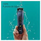 Aparador de Barba Braun All-in-One Serie 7 MGK7410 - Preto Azul