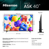 Smart TV Hisense 40A5KQ QLED 40 Full HD