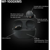 Auriculares True Wireless Bluetooth Sony WF1000XM5 - Preto