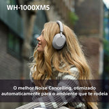 Auscultadores Noise Cancelling Bluetooth Sony WH-1000XM5B - Preto