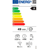 Máquina de Lavar e Secar Roupa LG WT1210BBF | 12/10Kg | 1400 RPM - Preto