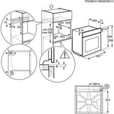 Forno Elétrico AEG Series 7000 BPE577161M | Pirolítico | 72 L | 59.6 cm | A+ | Aço inoxidável