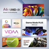 Smart TV Hisense 65 UHD 4K 65A6N - 165 cm